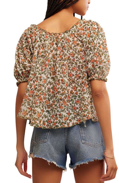 Free People Astra Floral Print Top In Multi