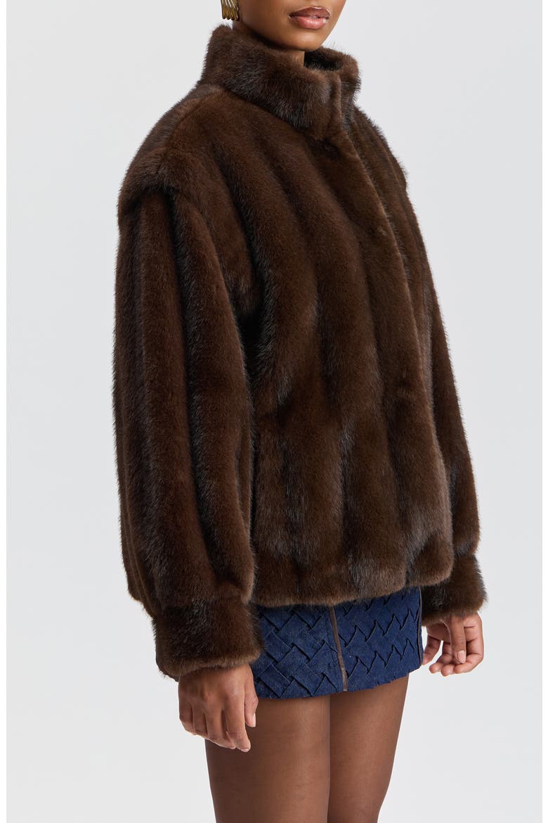 Faux Fur Jacket, Alternate, color, BUSTELO