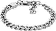 Fossil Men's Harlow Linear Texture Chain Bracelet