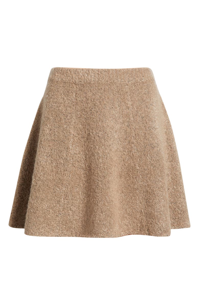 Treasure & Bond Bouclé Sweater Miniskirt, Alternate, color, Tan Grey