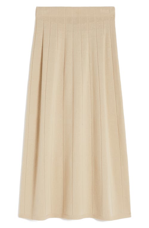 Mm By Max Mara Peonie Virgin Wool Maxi Sweater Skirt In Brown