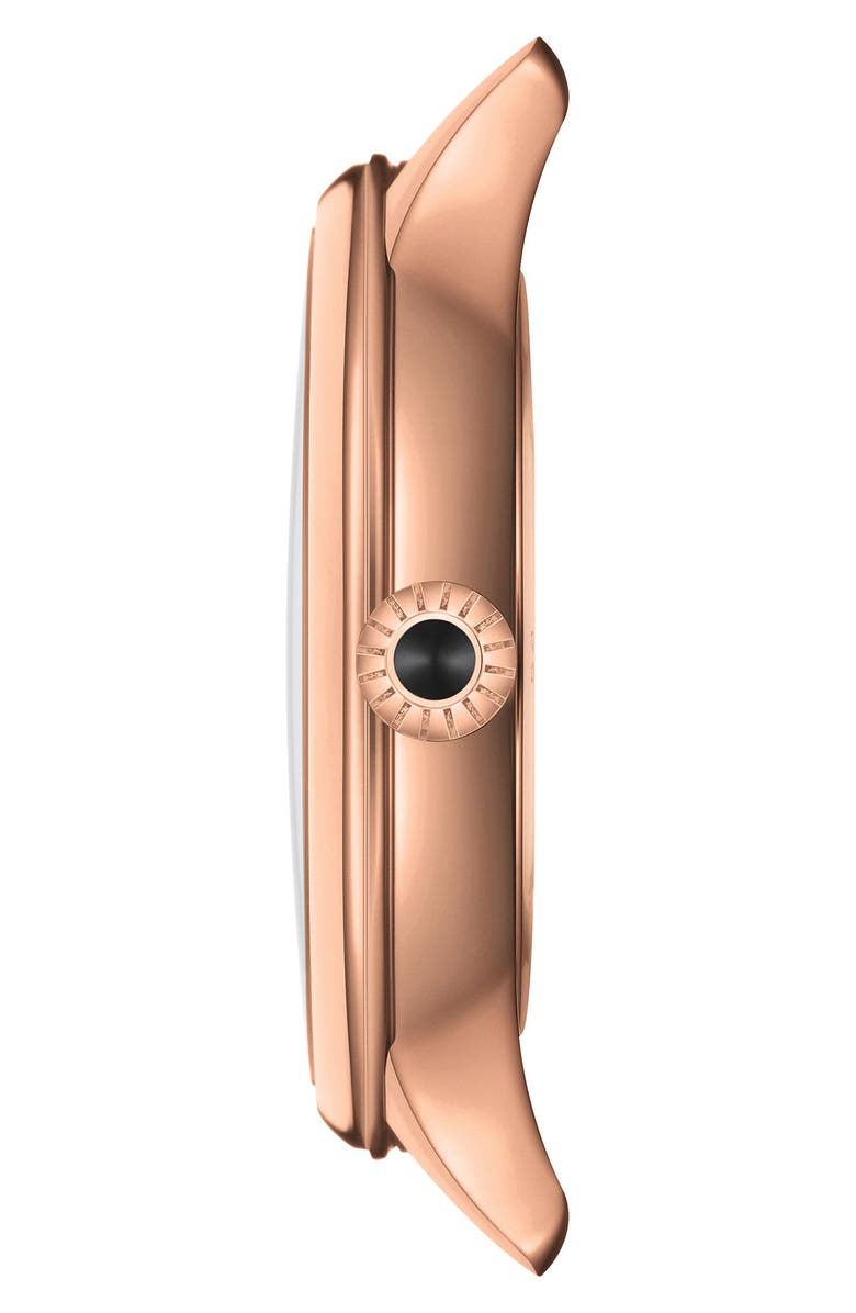 Tissot Odaci-T Diamond Leather Strap Watch, 33mm, Alternate, color, 