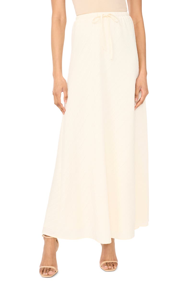 Drawstring Maxi Skirt, Main, color, ANTIQUE WHITE