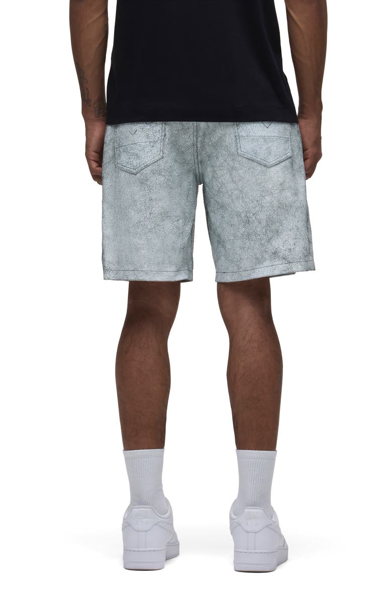 Hudson Jeans Clint Leather Five Pocket Shorts, Alternate, color, Cracked White
