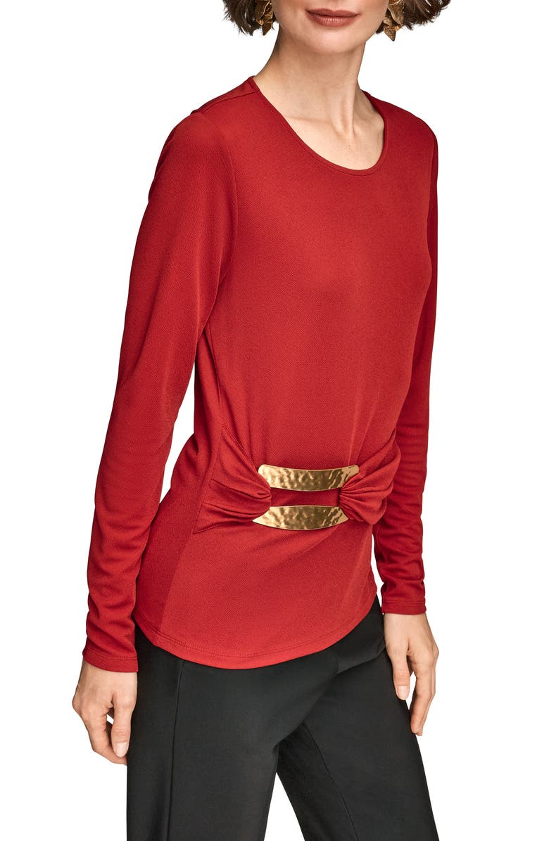 Donna Karan New York Bar Hardware Top, Alternate, color, Metropolitan Red