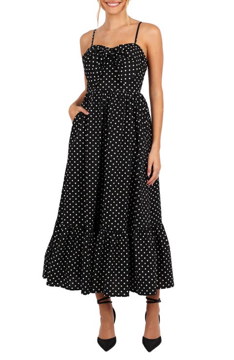 Hailee Polka Dot Maxi Dress