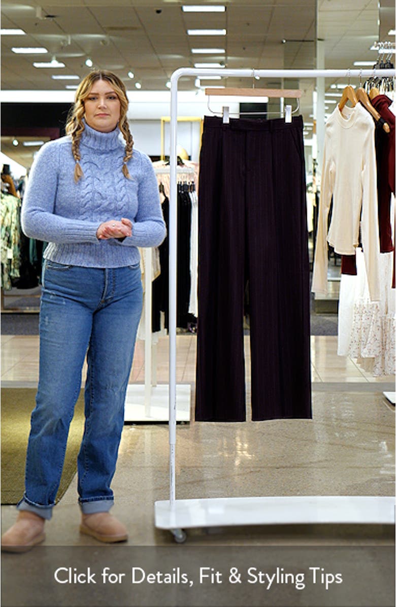 Pleated Pinstripe Pants, sales video thumbnail