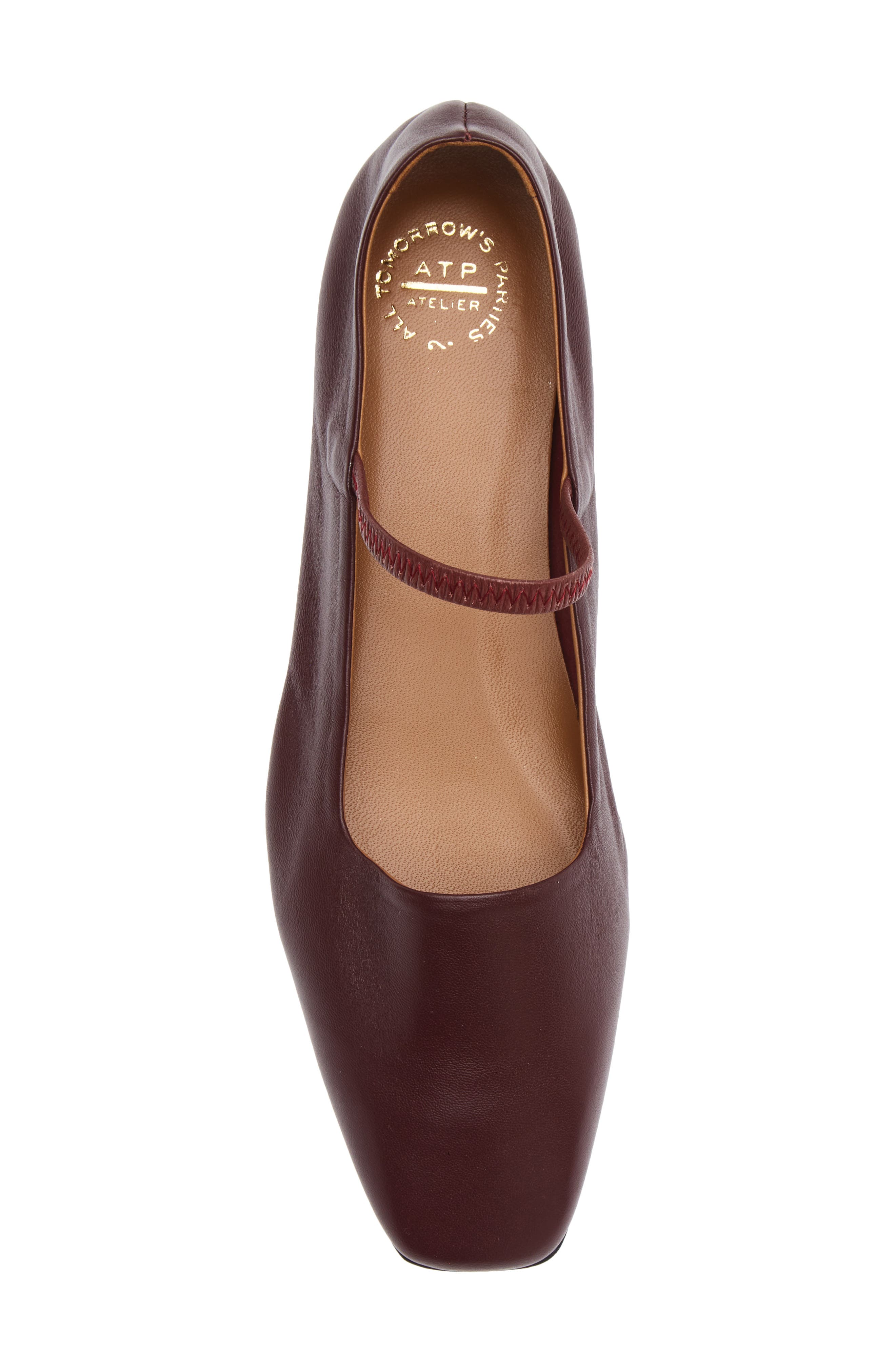 Valfurva Leather Mary Jane Flat, Alternate, color, WALNUT SHINY NAPPA