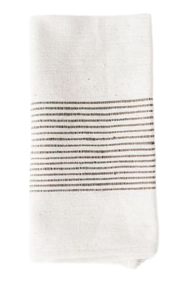 Riviera Cotton Napkins - Set of 4, Main, color, Grey