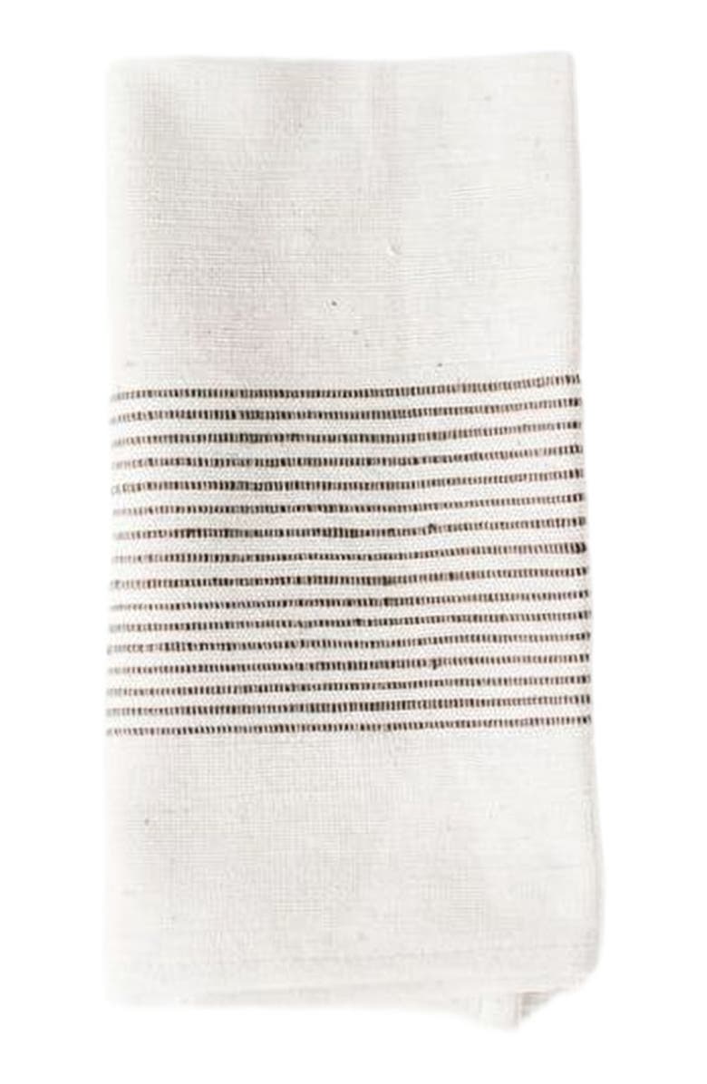 Creative Women Riviera Cotton Napkins - Set of 4, Main, color, Grey