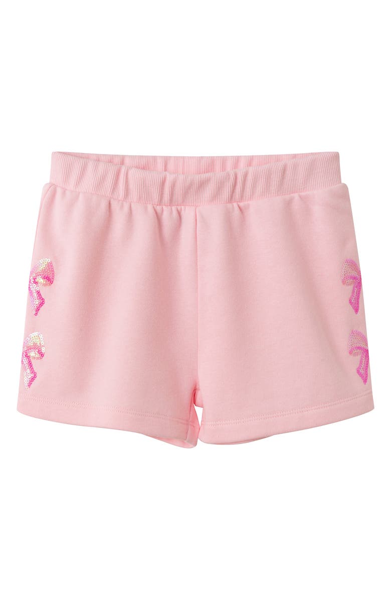 Andy & Evan Kids' French Terry Graphic Top & Shorts Set, Alternate, color, Pink Cherry