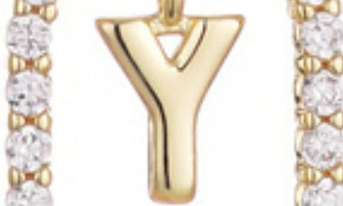 Adornia Floating Letter Initial Cubic Zirconia Pendant Necklace