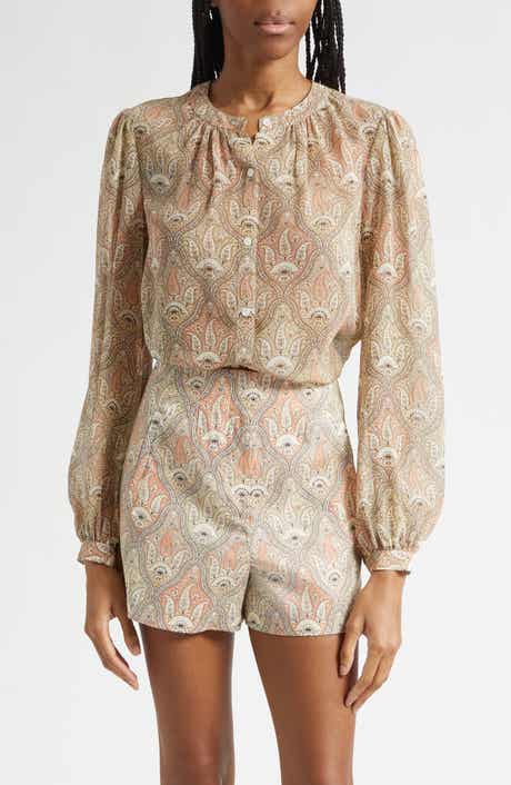 Ashlynn Paisley Silk Top
