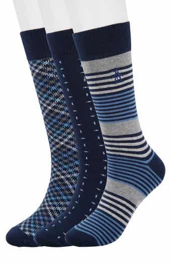 Original Penguin Gerwig Stripe Essential Crew Socks - Pack of 3