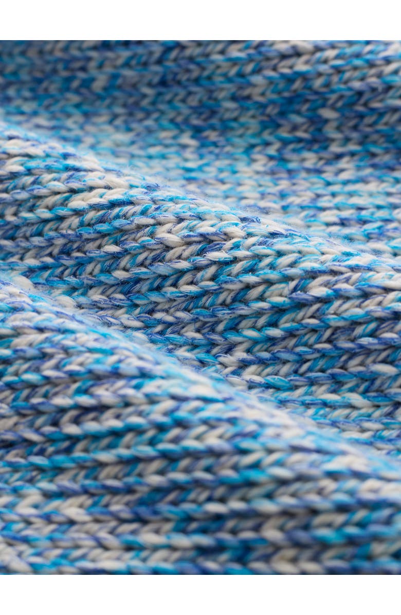 Celtic & Co. Yarn Twist V-Neck Slouch Sweater, Alternate, color, Cobalt Twist