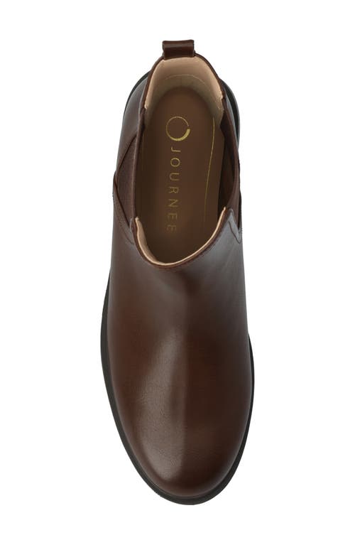 Journee Collection Violet Chelsea Boot In Brown