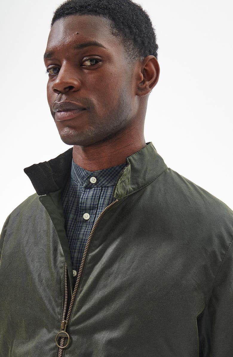 Barbour Harton Waxed Cotton Jacket, Alternate, color, 