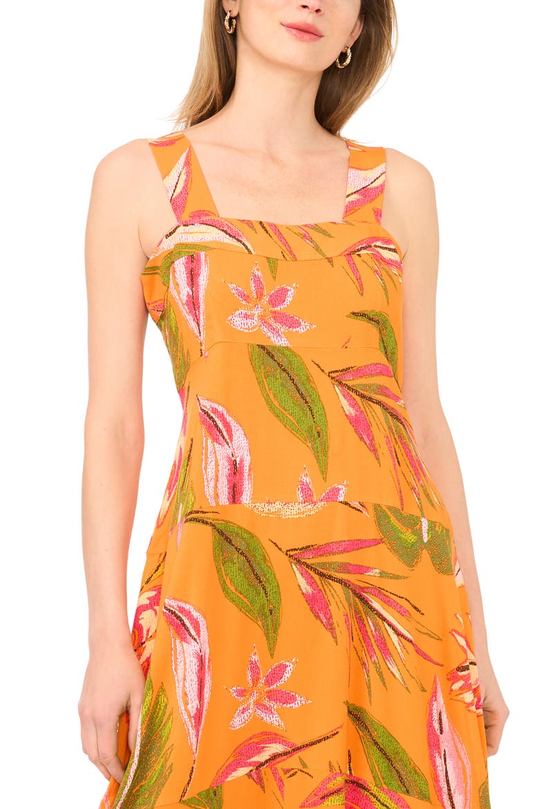 Smocked Back Sleeveless Maxi Dress, Alternate, color, EXUBERANCE
