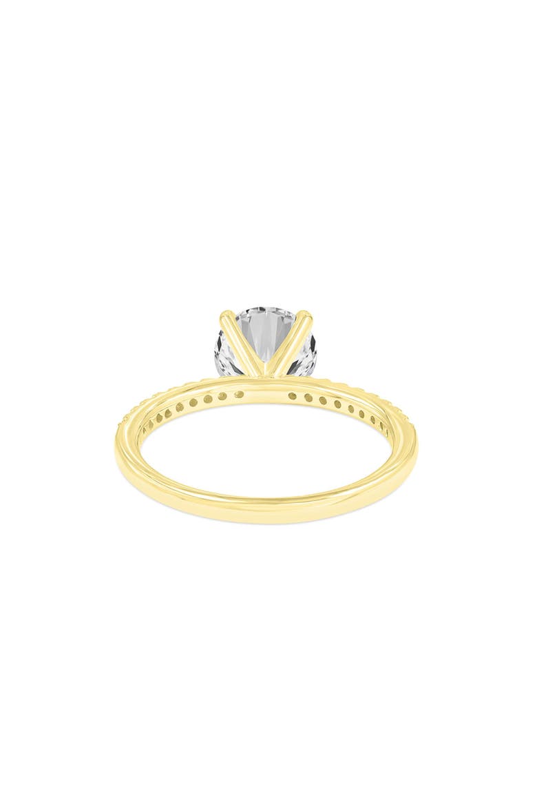 Ivy 14K Yellow Gold Round Cut Lab Grown Diamond  Engagement Ring - 3.1 Ct, Alternate, color, 14K Yellow Gold