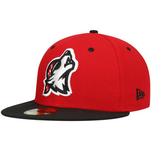 Men's New Era Red Erie SeaWolves Authentic Collection Team Alternate 59FIFTY Fitted Hat