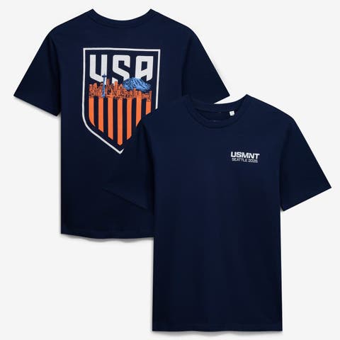 Unisex  Uscape Apparel  Navy Host City U.S. Soccer x Seattle Crest 2026 T-Shirt