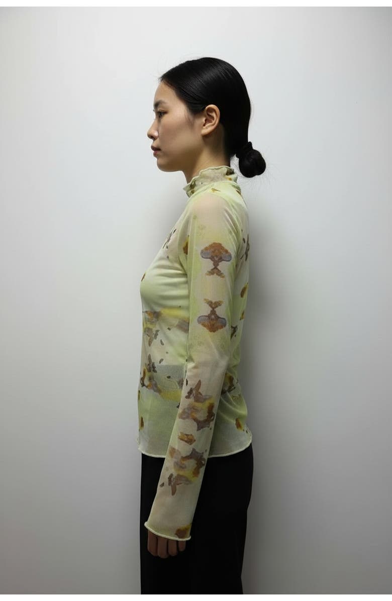 San Malo Lara Mesh Top, Alternate, color, Green