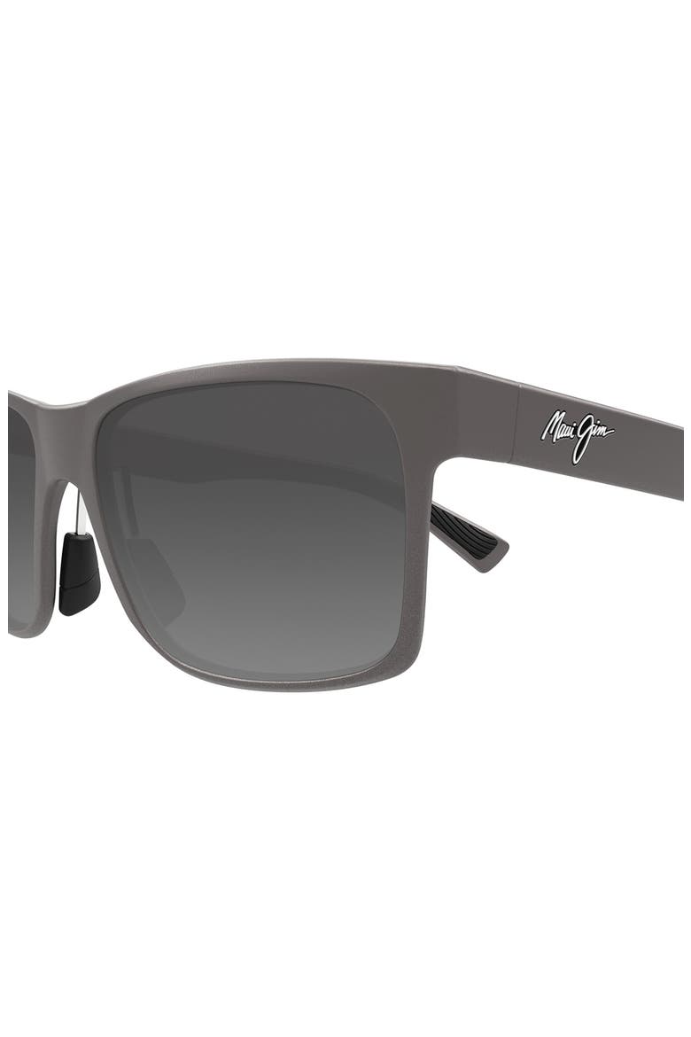 Ho'opili 58mm PolarizedPlus2® Wrap Sunglasses, Alternate, color, GREY
