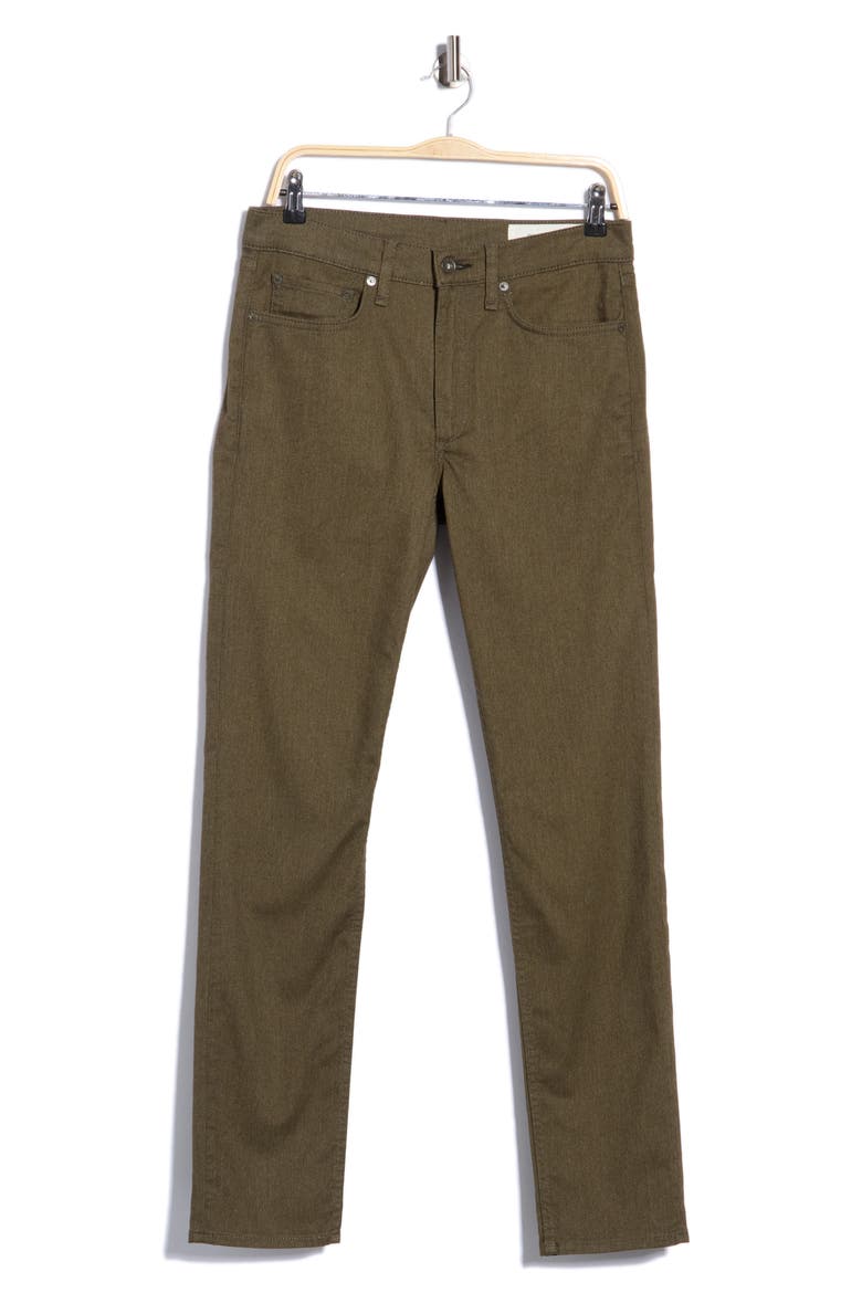 Fit 2 Brushed Twill Slim Fit Jeans, Main, color, ARMY