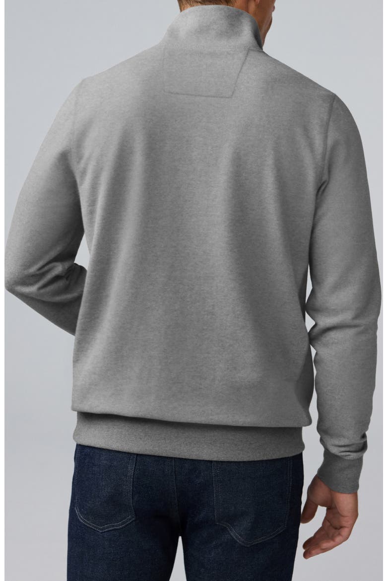 Ace Cotton Blend French Terry Half Zip Pullover, Alternate, color, MEDIUM GREY HEATHER