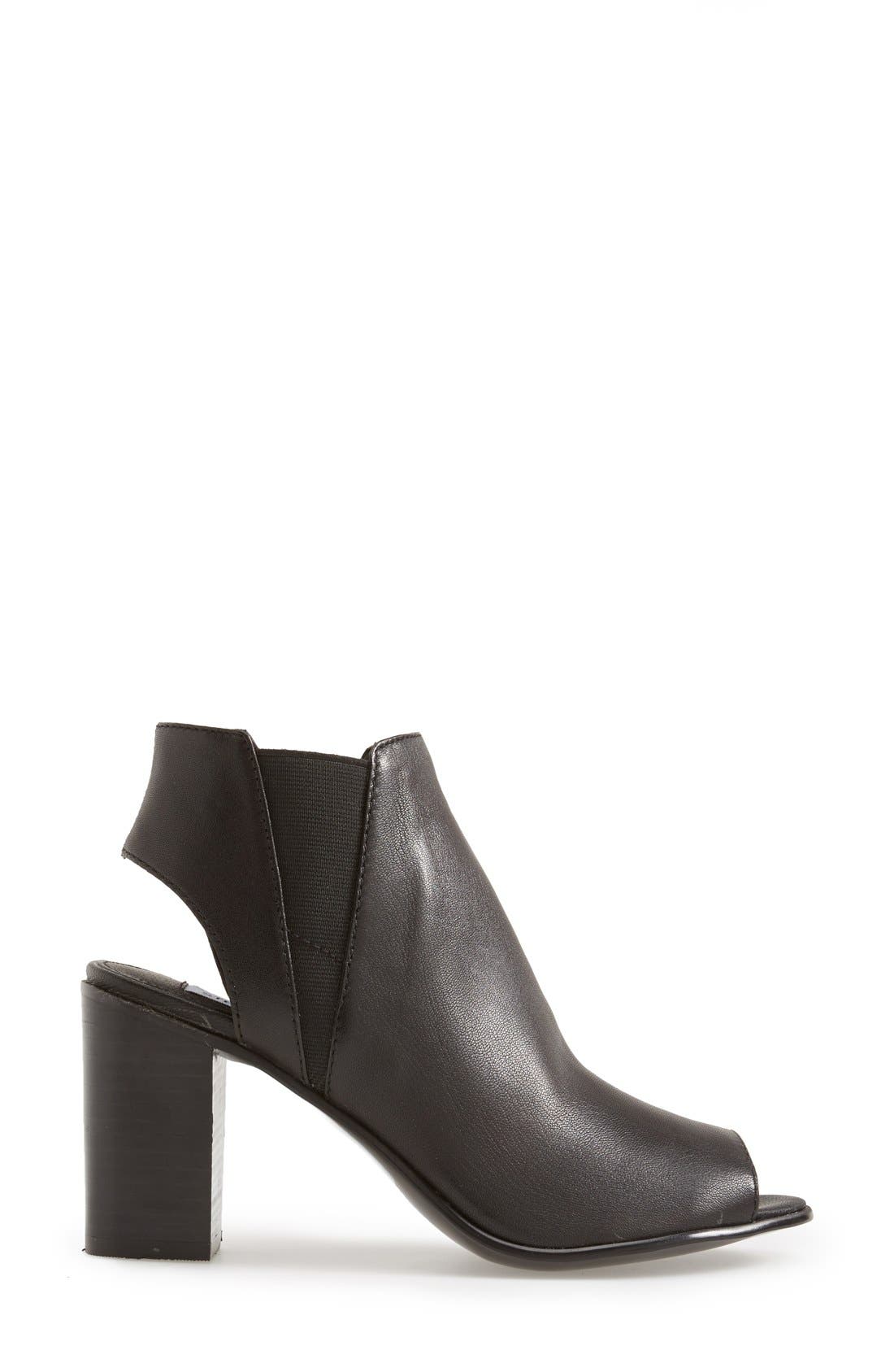 Steve Madden 'Nobel' Open Toe Bootie, Alternate, color, 