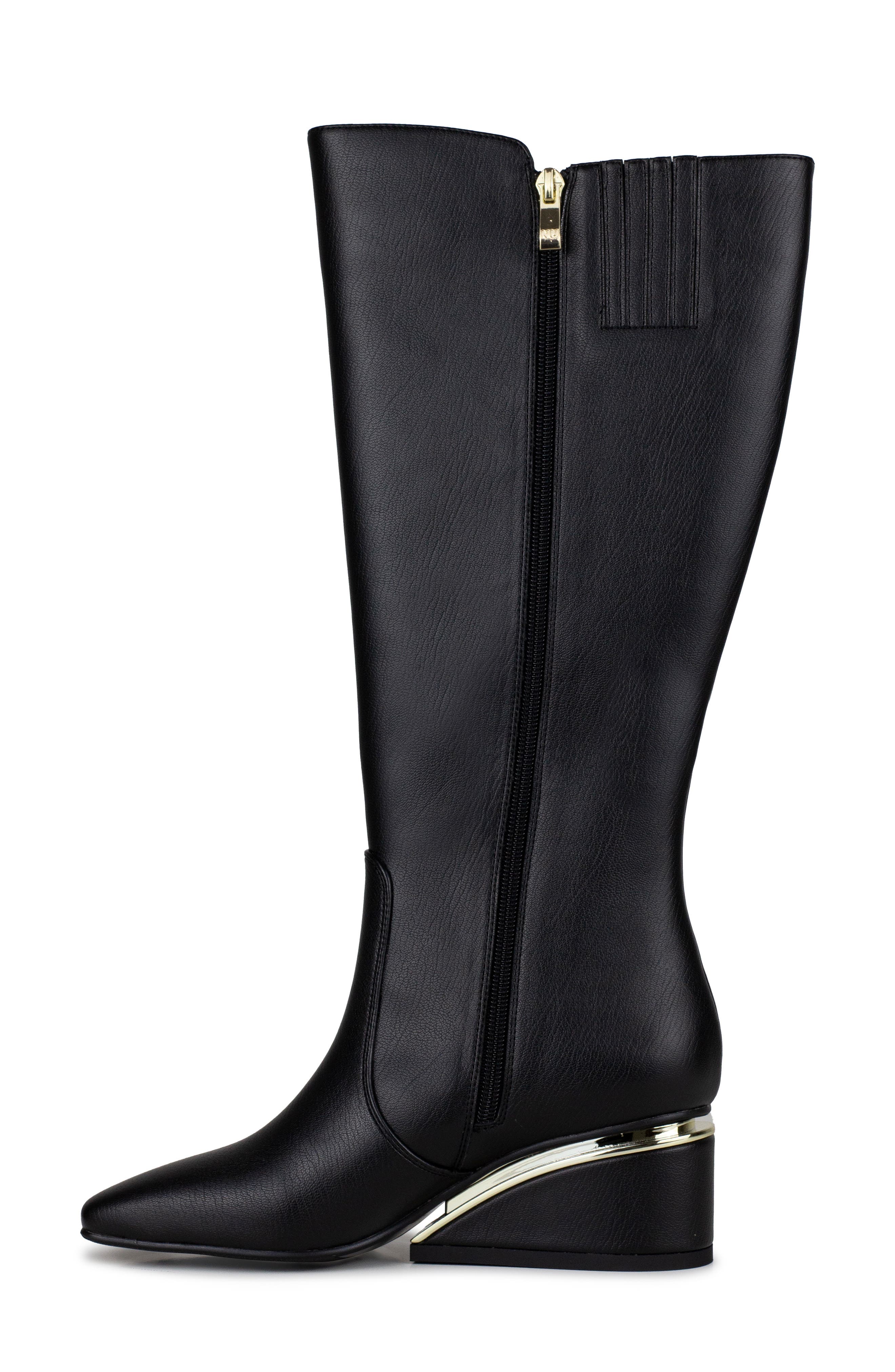 NINETY UNION Morgan Tall Wedge Boot, Alternate, color, Black