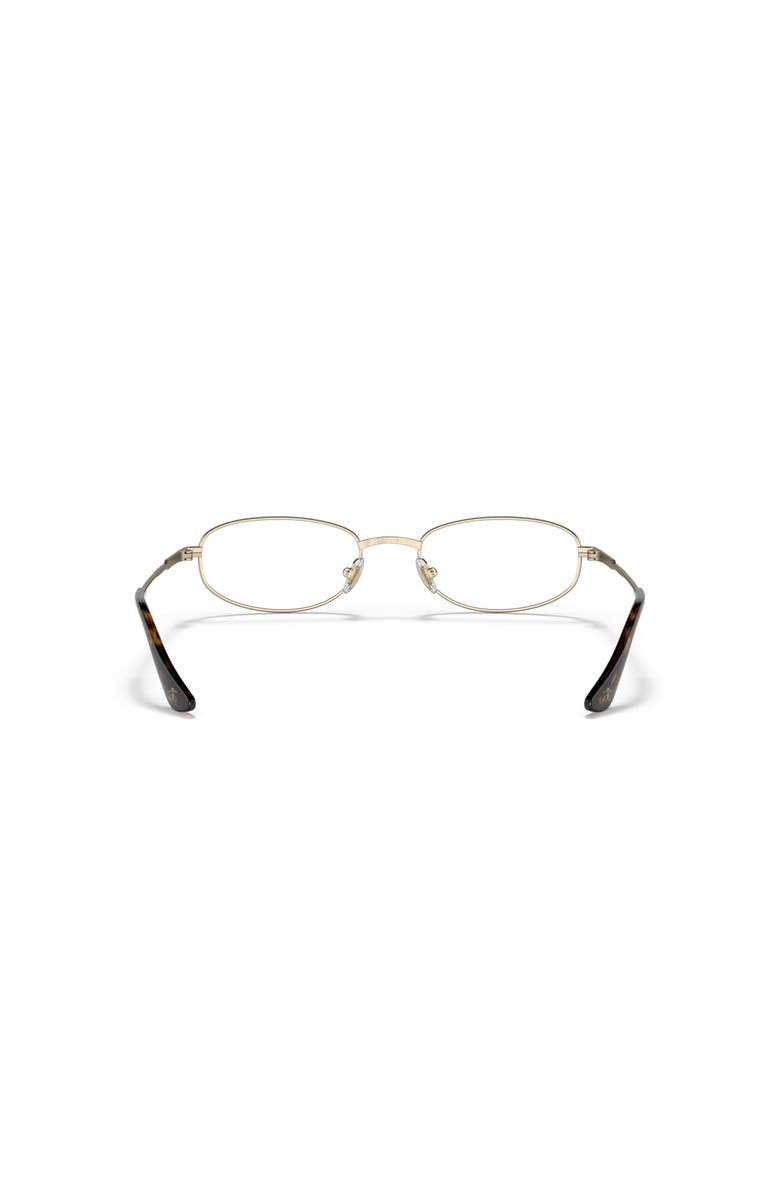 Brooks Brothers 52mm Oval optical glasses, Alternate, color, Gold