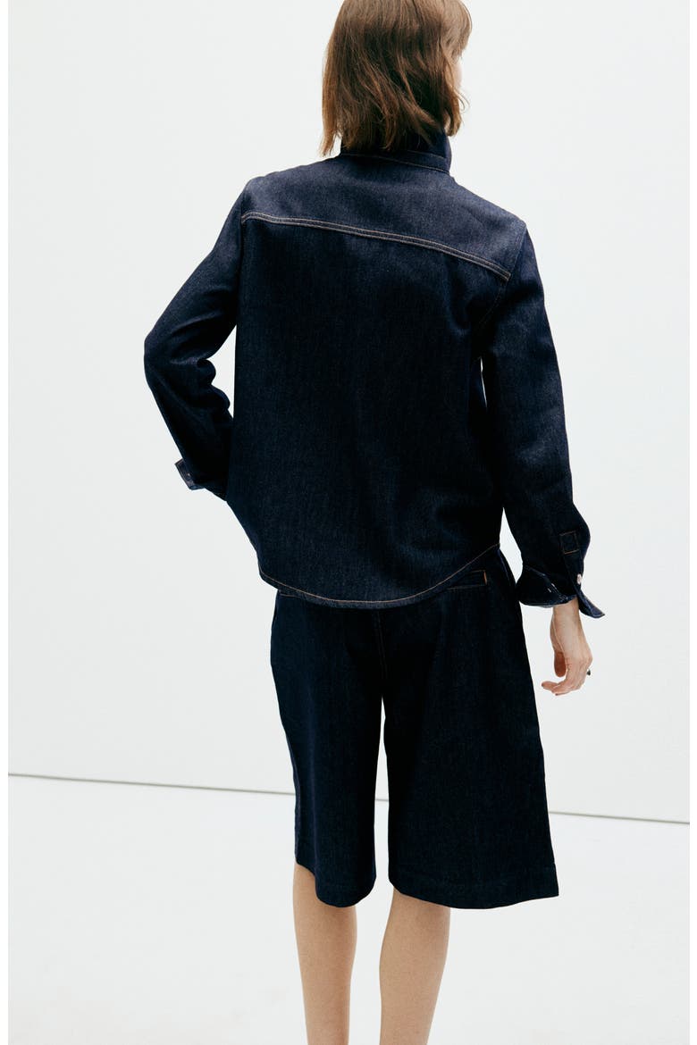 Button-Up Denim Shirt, Alternate, color, OPEN BLUE