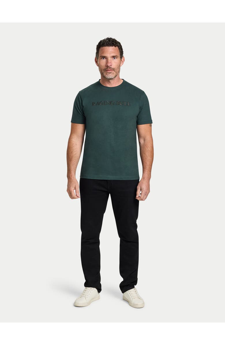 Raging Bull Embroidery T-Shirt, Alternate, color, Forest