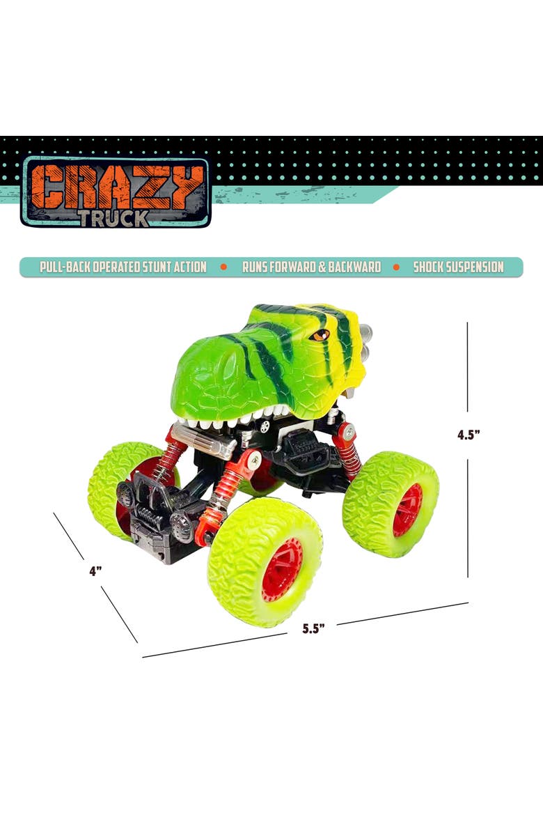 Big Wheels Dinosaur Truck, Alternate, color, Multicolored