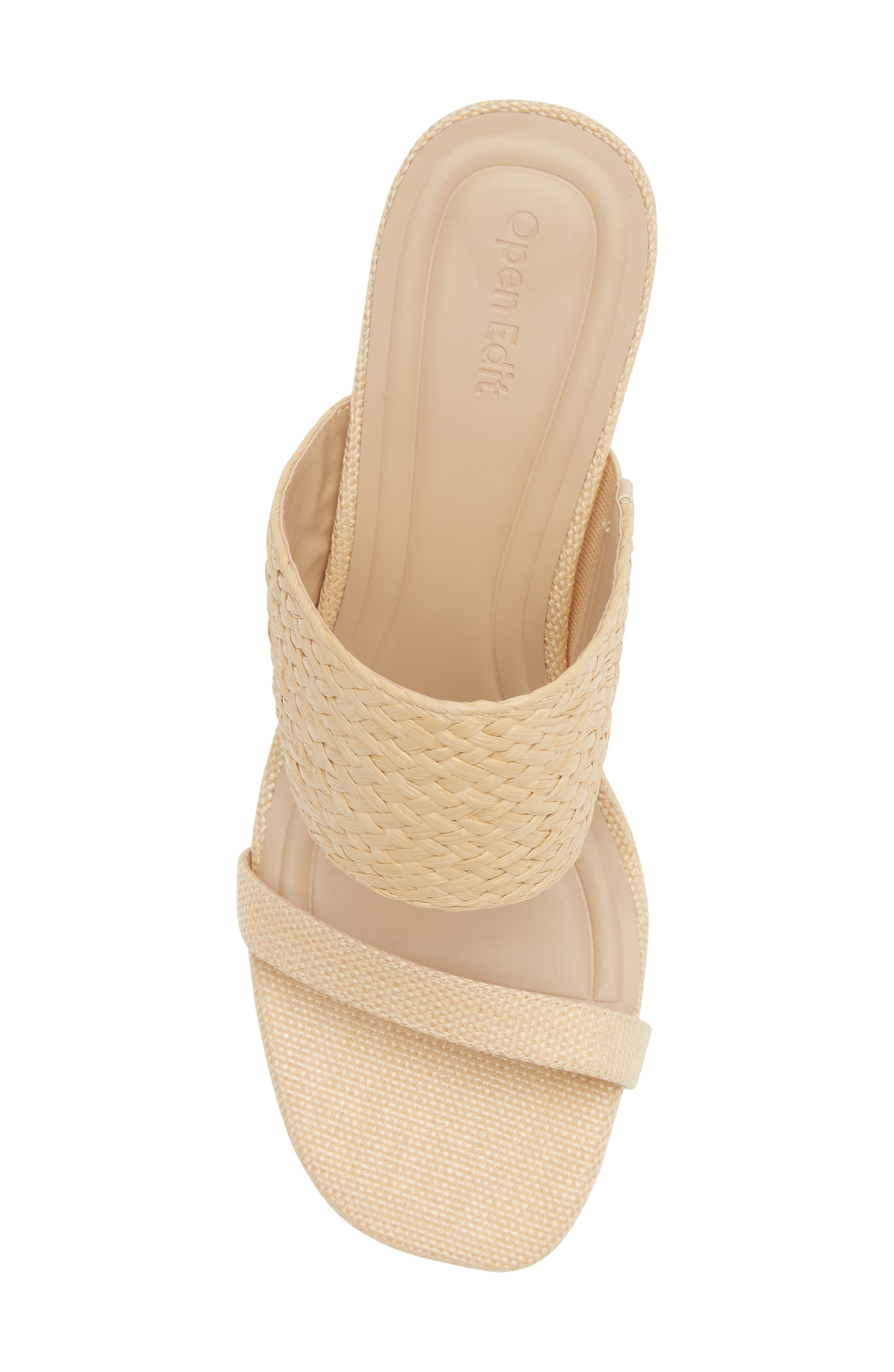 Open Edit Lumi Sandal, Alternate, color, Natural