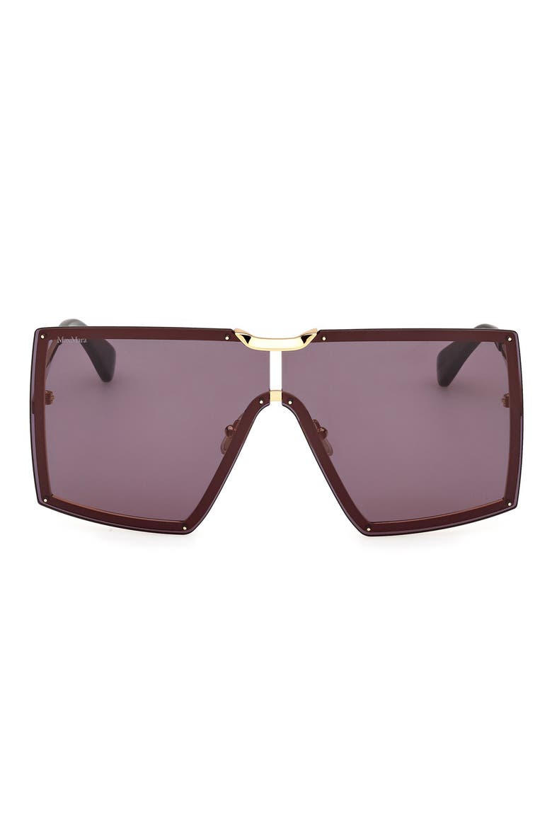 69mm Shield Sunglasses, Main, color, SHINY DEEP GOLD/ BLACK / SMOKE