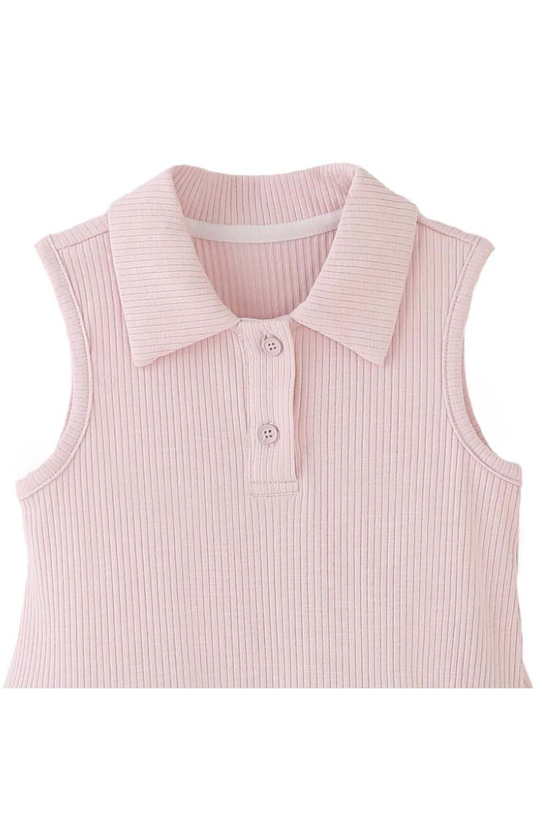 Dotted Collar Dress, Alternate, color, Pink