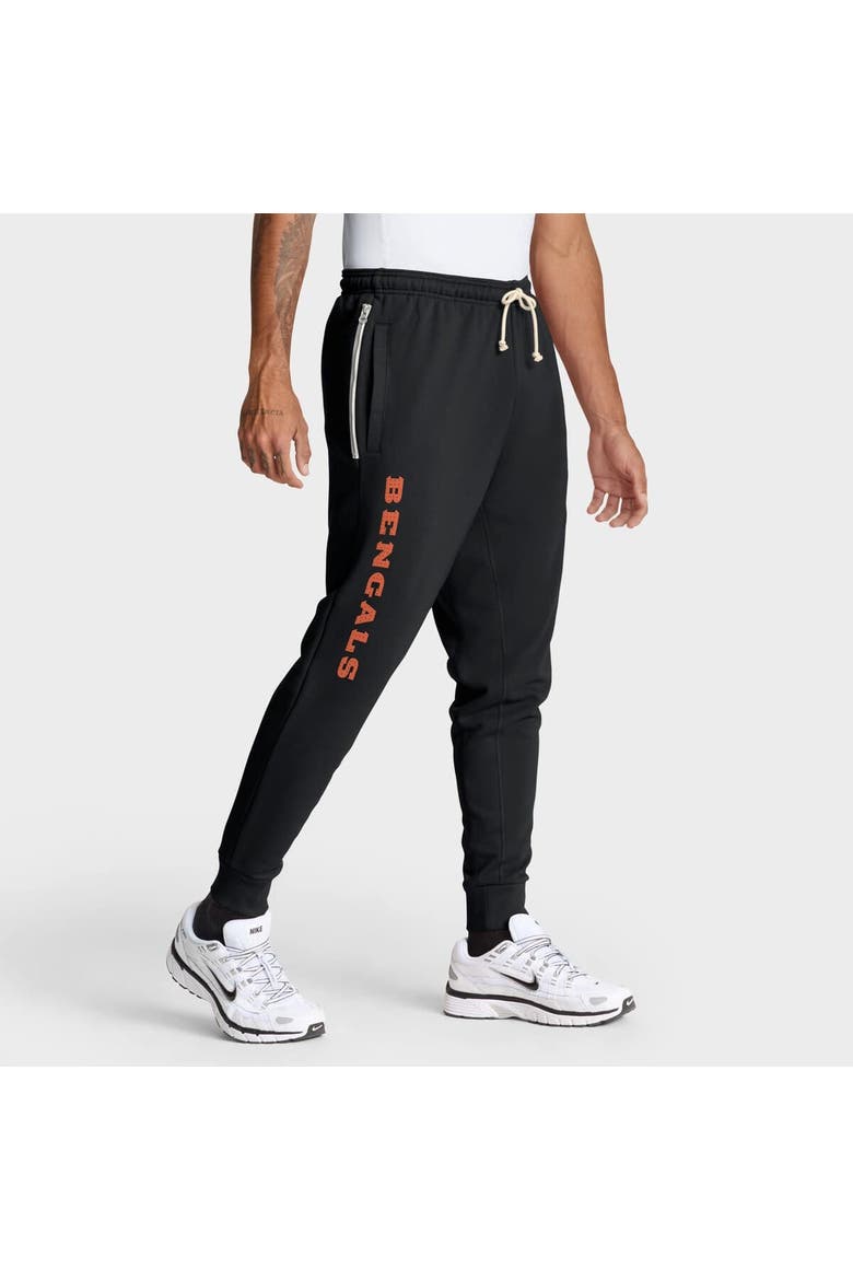 Men's Nike Black Cincinnati Bengals Sideline Standard Issue Ground Game Dri-FIT Taper Pants, Main, color, Black