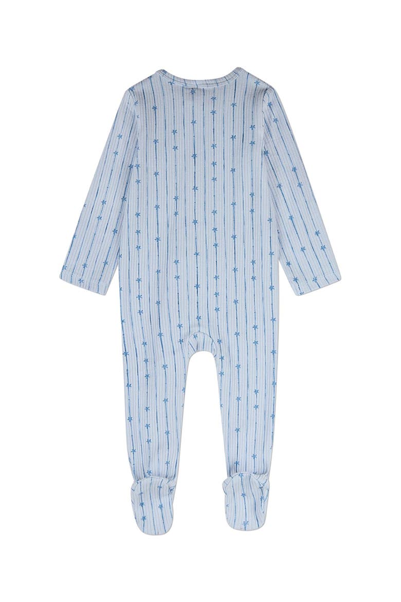 Baby Star Light, Star Bright Pointelle Footie, Alternate, color, Baby Blue
