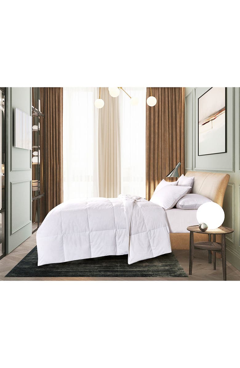BLUE RIDGE HOME FASHIONS Cannon Light Warmth Goose Feather & Down Fiber Comforter - King - White, Alternate, color, 