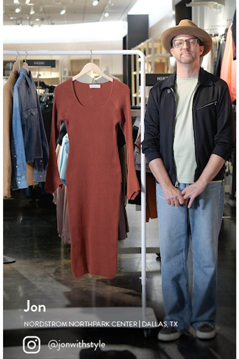 Skylee Long Sleeve Rib Maxi Dress video