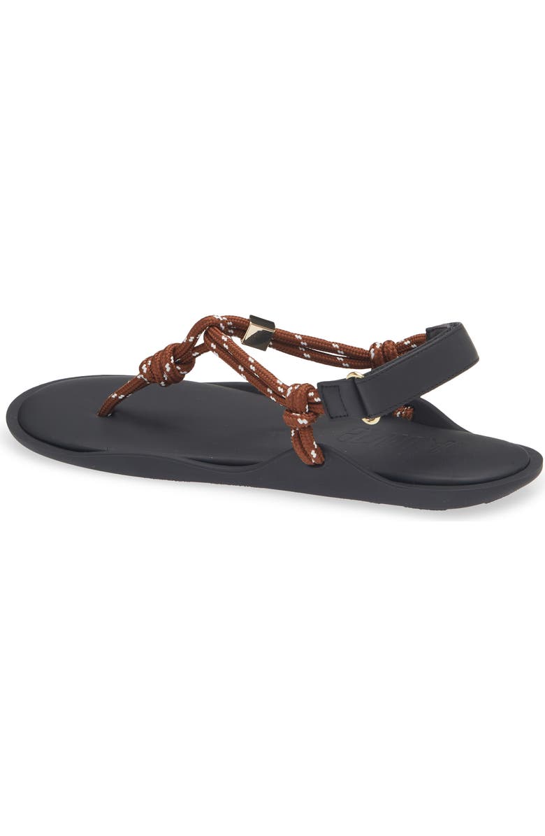 FLOWZE Cord Water Repellent Slingback Thong Sandal, Alternate, color, Brown