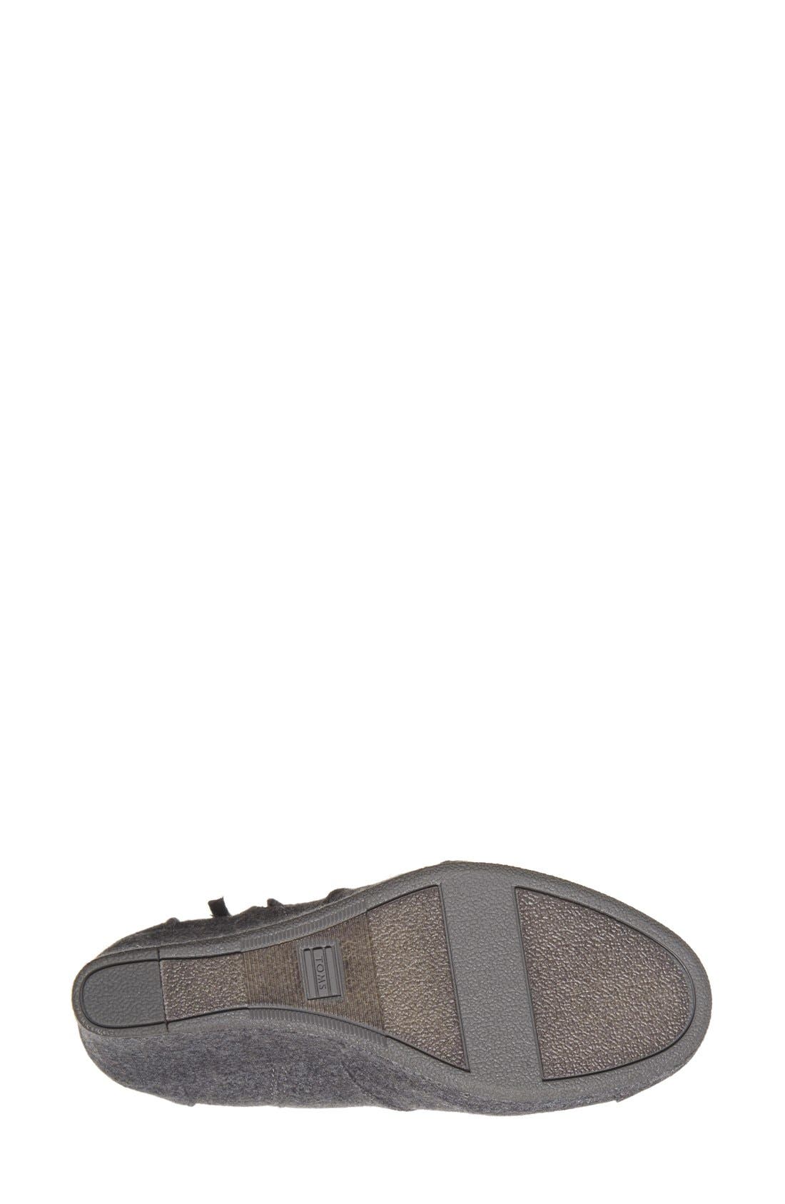 'Desert' Wedge High Bootie, Alternate, color, DARK GREY
