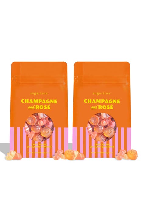 Champagne & Rosé Set of 2 Candy Mixed Bag