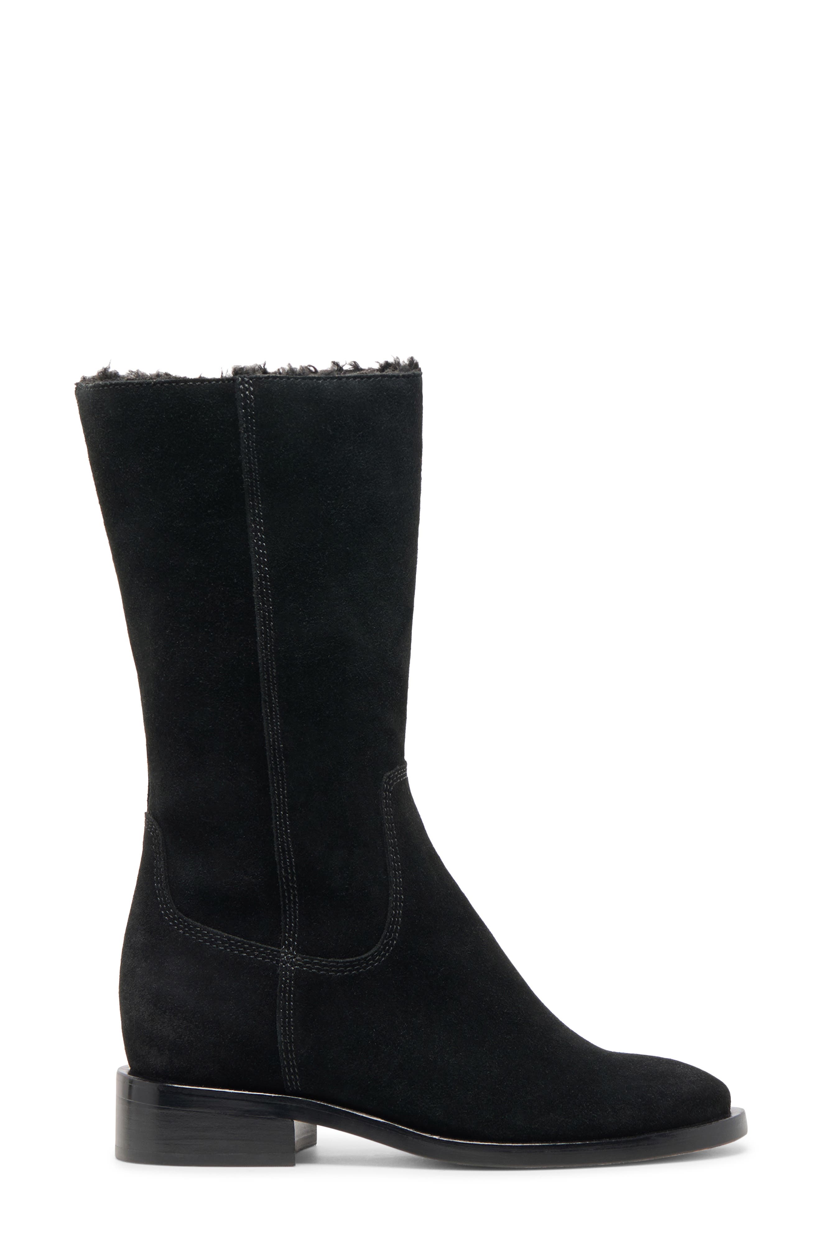 Dolce Vita Kedra H2O Waterproof Boot, Alternate, color, Onyx Suede H2o