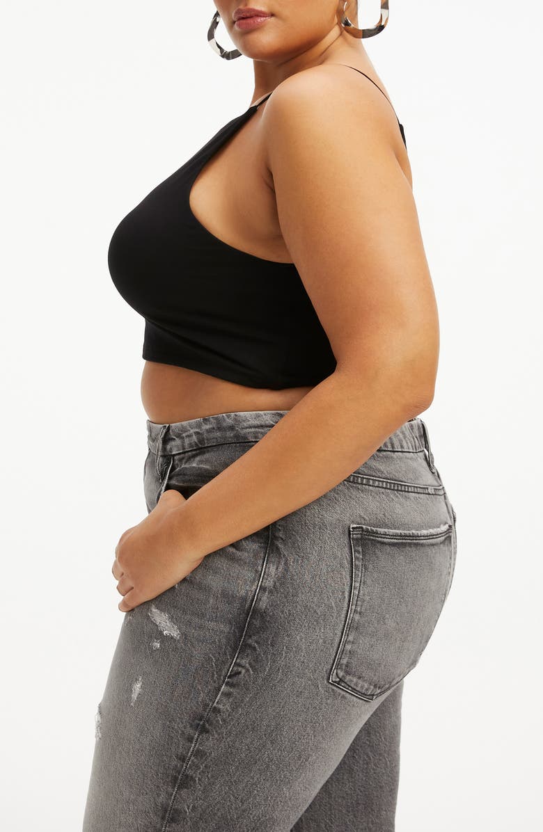 Good American Good Touch '90s Crop Tank, Alternate, color, 
