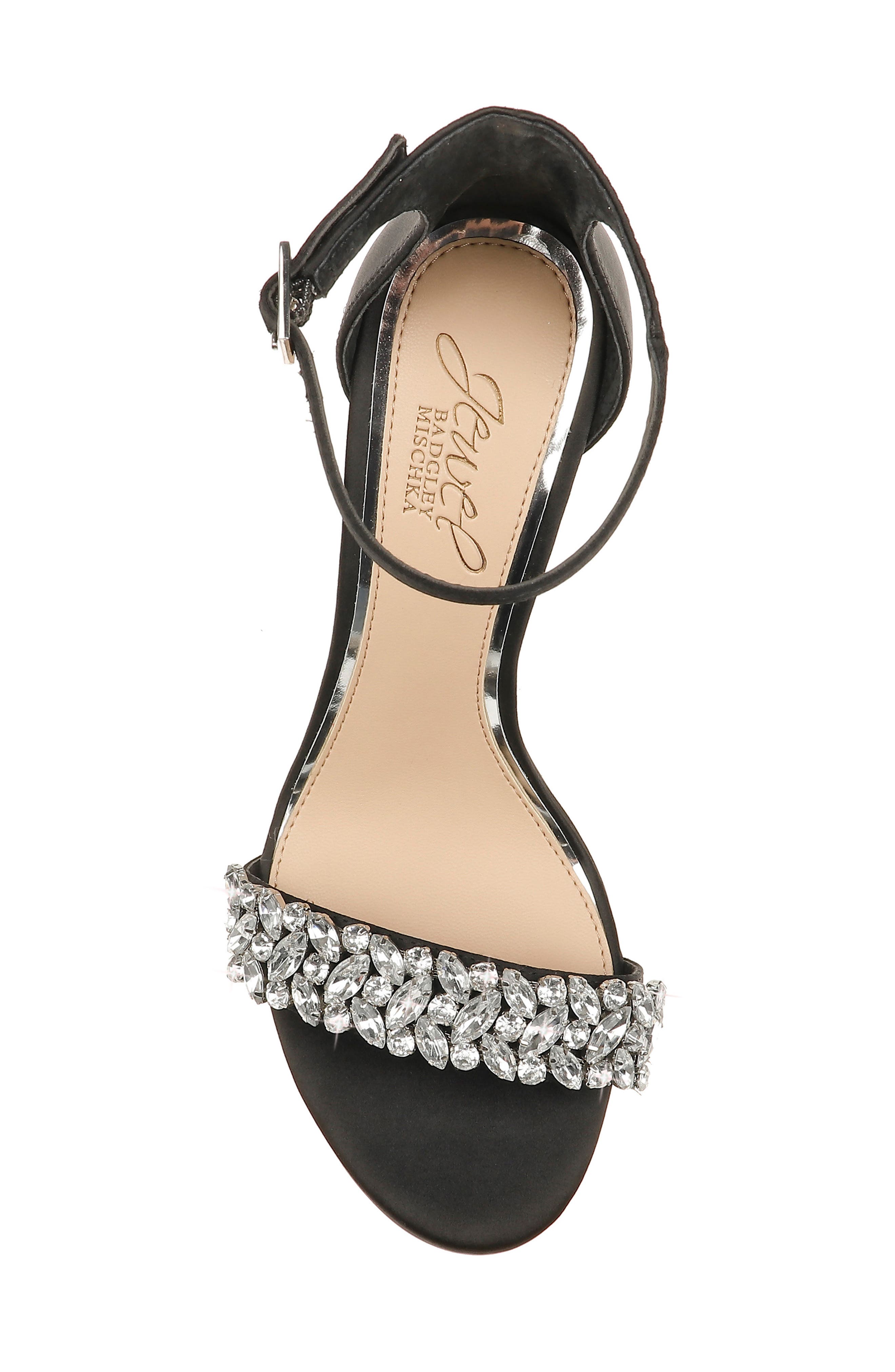 Jewel Badgley Mischka Baldwin Ankle Strap Sandal, Alternate, color, 