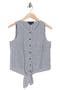 selected Navy Blue Check Eyelet