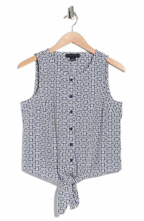 Sanctuary Socialize Eyelet Tie Hem Tank